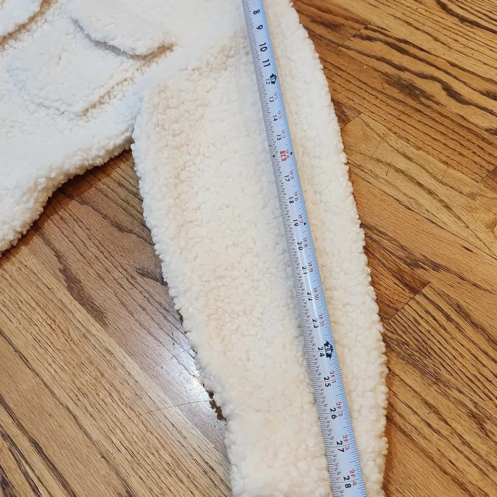 Steve Madden Off-White Sherpa Coat - Picture 8 of 10